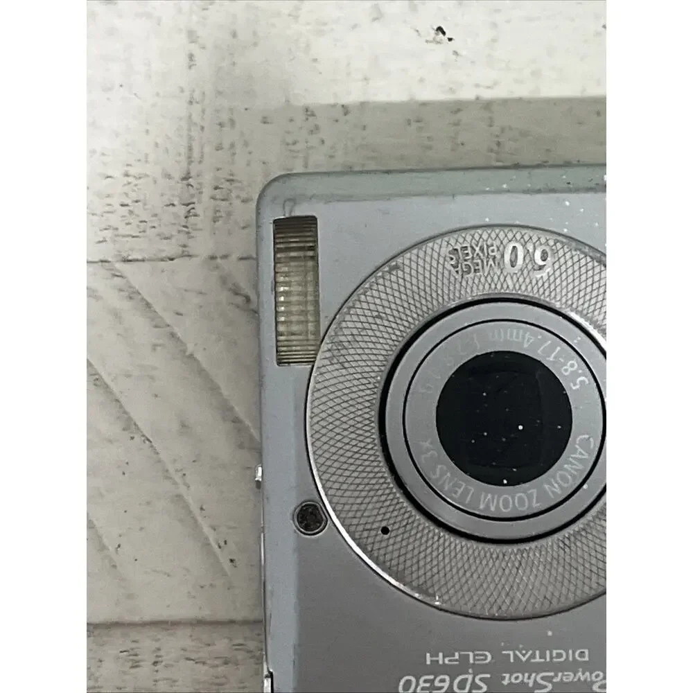 Canon PowerShot SD630 Digital ELPH Camera 6.0MP 3X Zoom Silver Lightweigh Tested
